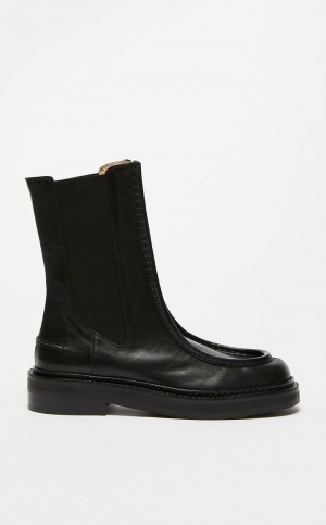 Botki Max Mara Chelsea Czarne | MMR594190