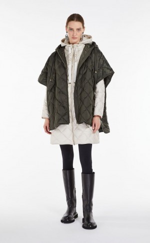 Capses Max Mara Hood In Wody-resistant Płócienne Ciemny | MMR593955