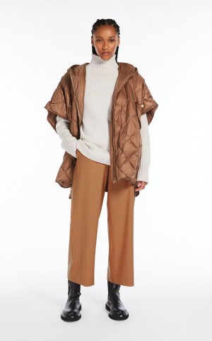 Capses Max Mara Hood In Wody-resistant Płócienne Brązowe | MMR593958