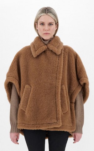 Capses Max Mara Teddy Fabric Brązowe | MMR593962