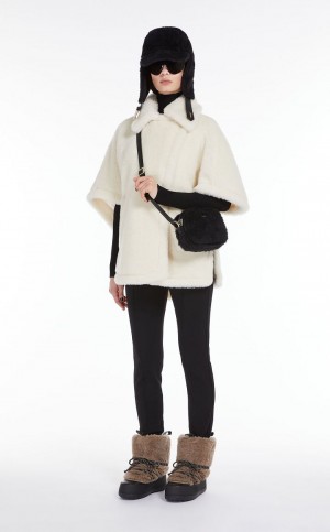 Capses Max Mara Teddy Fabrice Białe | MMR593957