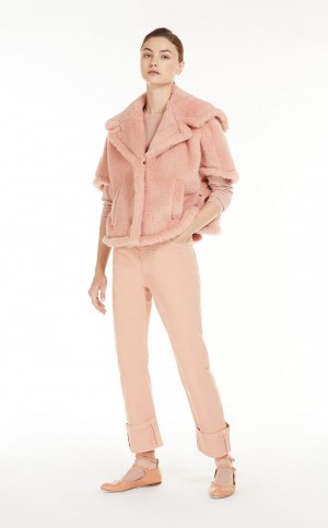 Capses Max Mara Teddy Fabrice Różowe | MMR593956