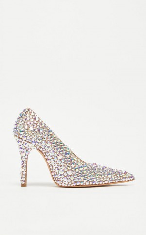 Décolleté Max Mara Crystal-adorned Zamszowe Court Morelowe | MMR594195