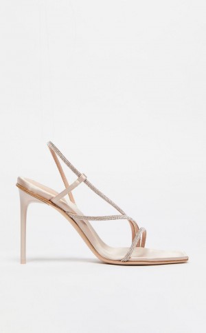 Décolleté Max Mara Rhinestone Beżowe | MMR594193