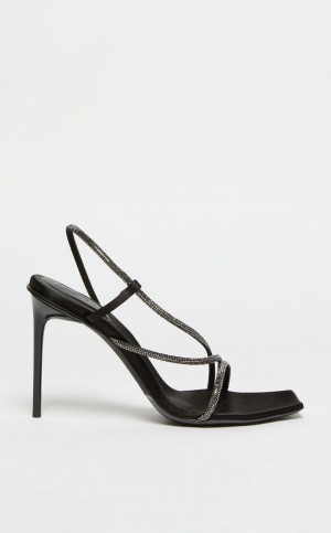 Décolleté Max Mara Rhinestone Czarne | MMR594192