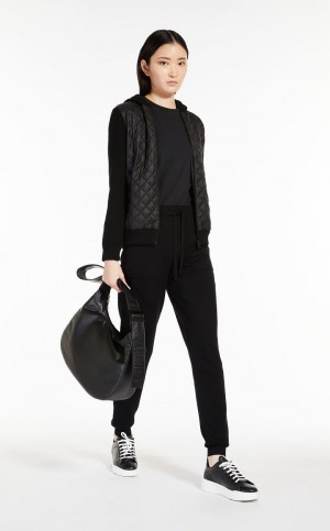 Dzianina Max Mara Jacket Czarne | MMR593425