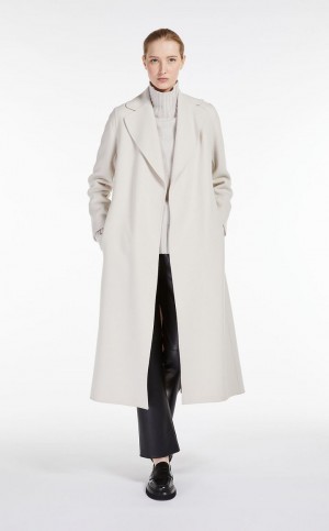 Dzianina Max Mara Wełna And Cashmere Polo-neck Białe | MMR593443