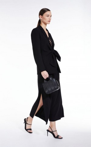 Garnitur Max Mara Cady With Bow Czarne | MMR593492