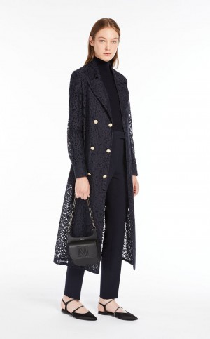 Garnitur Max Mara Prosty-fit Technical Cady Granatowe | MMR593516