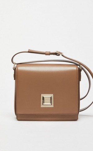 MM Bag Max Mara Skórzane Brązowe | MMR594121