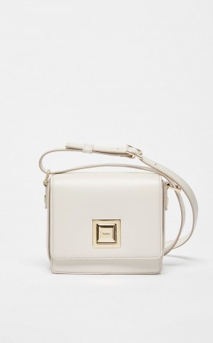 MM Bag Max Mara Small Skórzane Białe | MMR594122