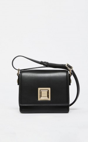MM Bag Max Mara Small Skórzane Czarne | MMR594117