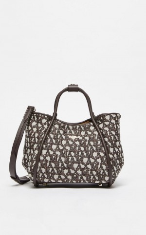 Marine Bag Max Mara In jacquard  Brązowe | MMR594129