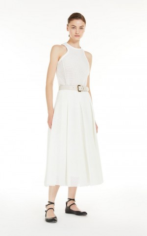 Najfatalniejszy Max Mara Mesh-effect Technical Jersey Platyna | MMR593634