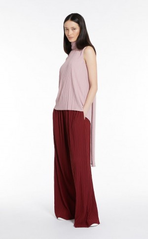 Najfatalniejszy Max Mara Pofałdowany Stretch Jersey Różowe | MMR593664