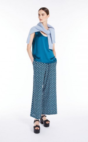 Najfatalniejszy Max Mara Prosty-cut In Satin And Jersey Paw | MMR593658