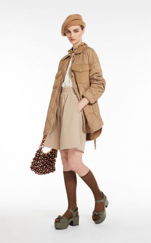 Najfatalniejszy Max Mara Satin And Jersey Białe | MMR593670