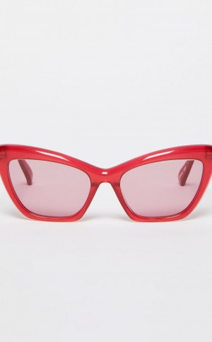 Okulary Przeciwsłoneczne Max Mara Cat-eye Czerwone | MMR594296