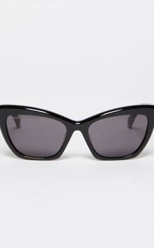 Okulary Przeciwsłoneczne Max Mara Cat-eye Czarne | MMR594297