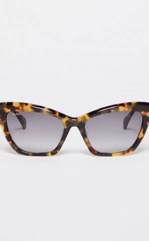 Okulary Przeciwsłoneczne Max Mara Cat-eye Brązowe | MMR594298