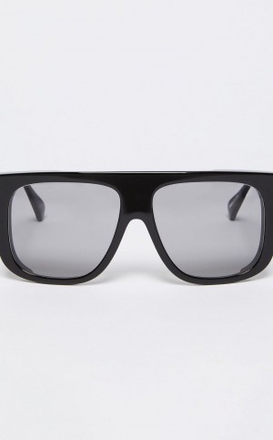 Okulary Przeciwsłoneczne Max Mara Oversized Mask Czarne | MMR594301