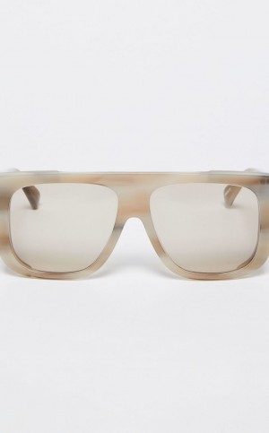 Okulary Przeciwsłoneczne Max Mara Oversized Mask Głęboka Szare | MMR594305