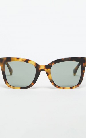 Okulary Przeciwsłoneczne Max Mara Square Brązowe | MMR594293