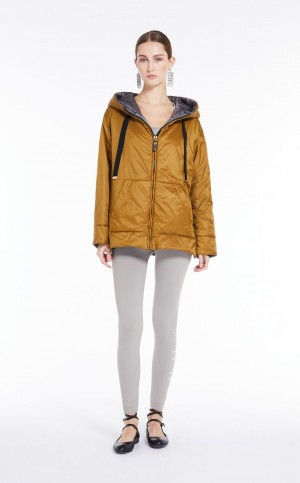 Padded Max Mara Reversible Wody-repellent Płócienne Jacket Mango | MMR593984