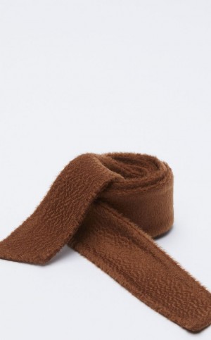 Paski Max Mara Ludmilla Brązowe | MMR594247
