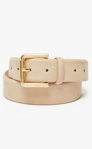 Paski Max Mara Nubuk Brązowe | MMR594241