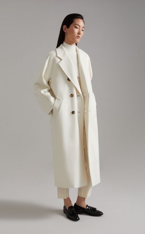 Płaszcze Max Mara 101801 Icon Białe | MMR593921