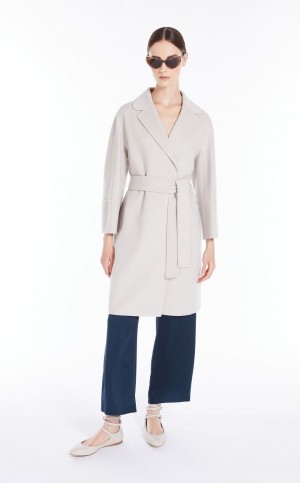 Płaszcze Max Mara Krótkie Wełna Głęboka | MMR593889