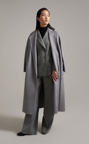 Płaszcze Max Mara Ludmilla Icon Głęboka Szare | MMR593888
