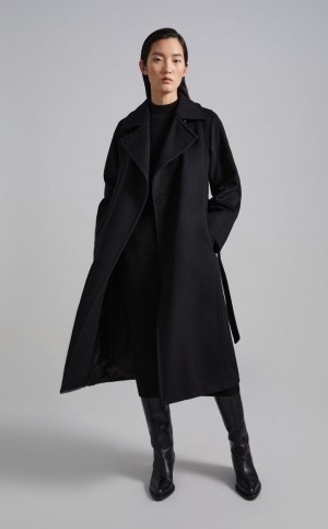Płaszcze Max Mara Manuela Icon Czarne | MMR593933