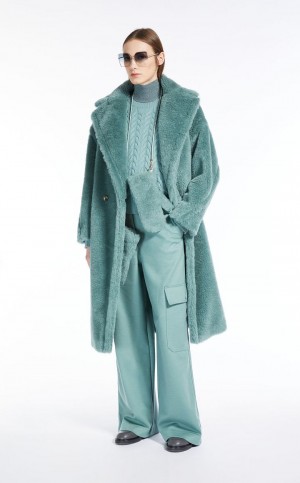Płaszcze Max Mara Teddy Bear Icon Oliwkowe Zielone | MMR593886