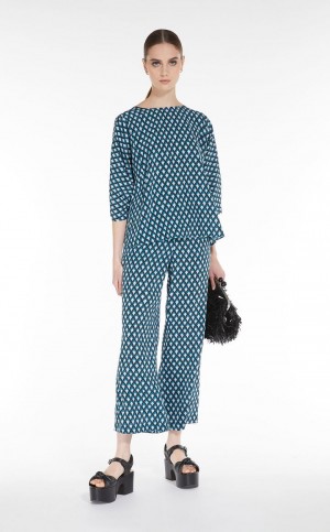 Portki Max Mara Cropped Silk Paw | MMR593826