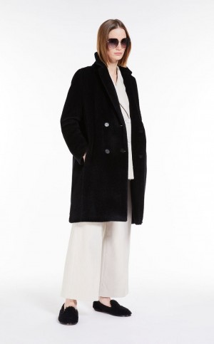 Portki Max Mara Szerokie-fit Velvet Białe | MMR593774