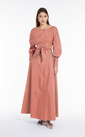 Spódnice Max Mara Taffeta Różowe | MMR593725