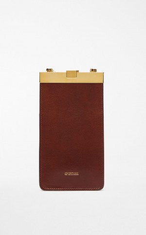 Sportmax Bag Max Mara Mini Skórzane Lizzie Brązowe | MMR594176