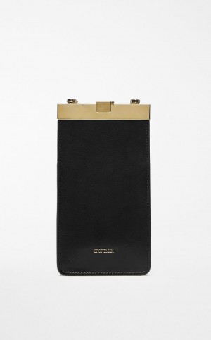 Sportmax Bag Max Mara Mini Skórzane Lizzie Czarne | MMR594177