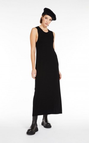 Sukienka Max Mara A-line Trykotowy Czarne | MMR593293