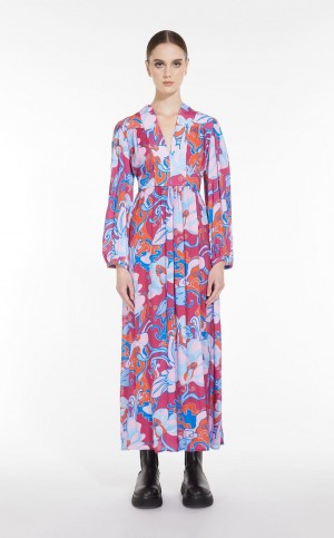Sukienka Max Mara Flowing In Georgette Kolorowe | MMR593333