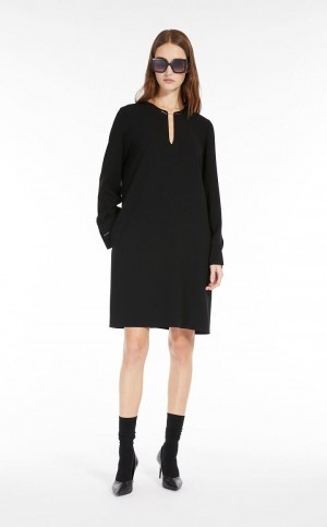 Sukienka Max Mara Krótkie Cady Czarne | MMR593357