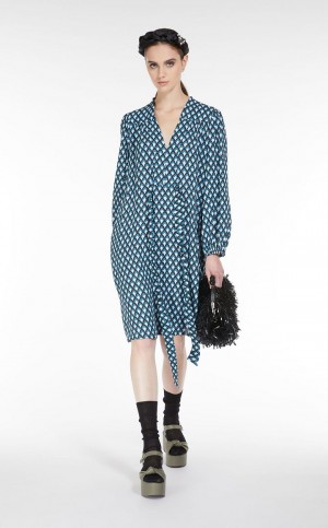 Sukienka Max Mara Krótkie In Georgette Paw | MMR593354
