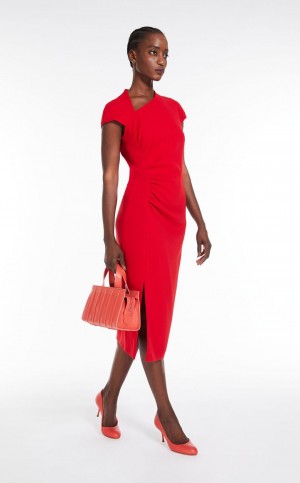 Sukienka Max Mara Long Cady Czerwone | MMR593343