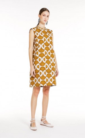 Sukienka Max Mara Reversible Printed Poplin Mango | MMR593406