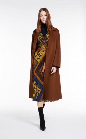 Sukienka Max Mara Silk With A Handkerchief Skirt Granatowe | MMR593338