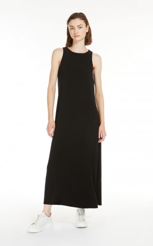 Sukienka Max Mara Stretch Jersey A-line Czarne | MMR593398
