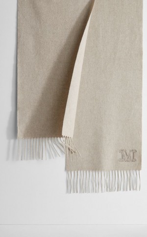 Szaliki Max Mara Cashmere Stole Brązowe | MMR594285