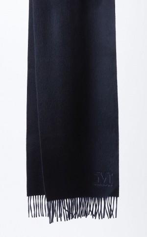 Szaliki Max Mara Cashmere Stole Czarne | MMR594264